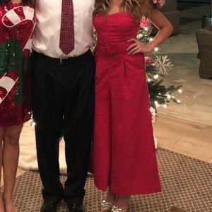 haley strapless jumpsuit